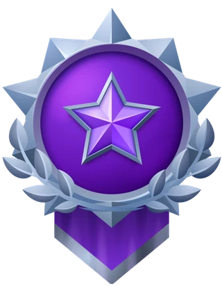 Platinum reseller rank medal
